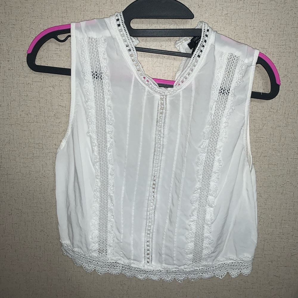 White Crop Top